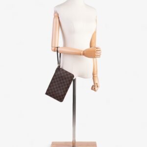 Louis Vuitton Neverful Pochette Damier Ebene Coated Canvas | AlmaBagz