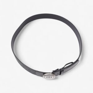 Gucci GG Interlocking Belt GG Supreme / Black / Gold Canvas 100cm / 40" | AlmaBagz