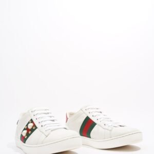 Gucci Ace Pearl And Spike White / Red / Green Leather EU 36 UK 3 | AlmaBagz