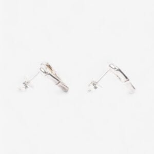 Gucci Bamboo Heart Earrings Silver Silver Sterling | AlmaBagz