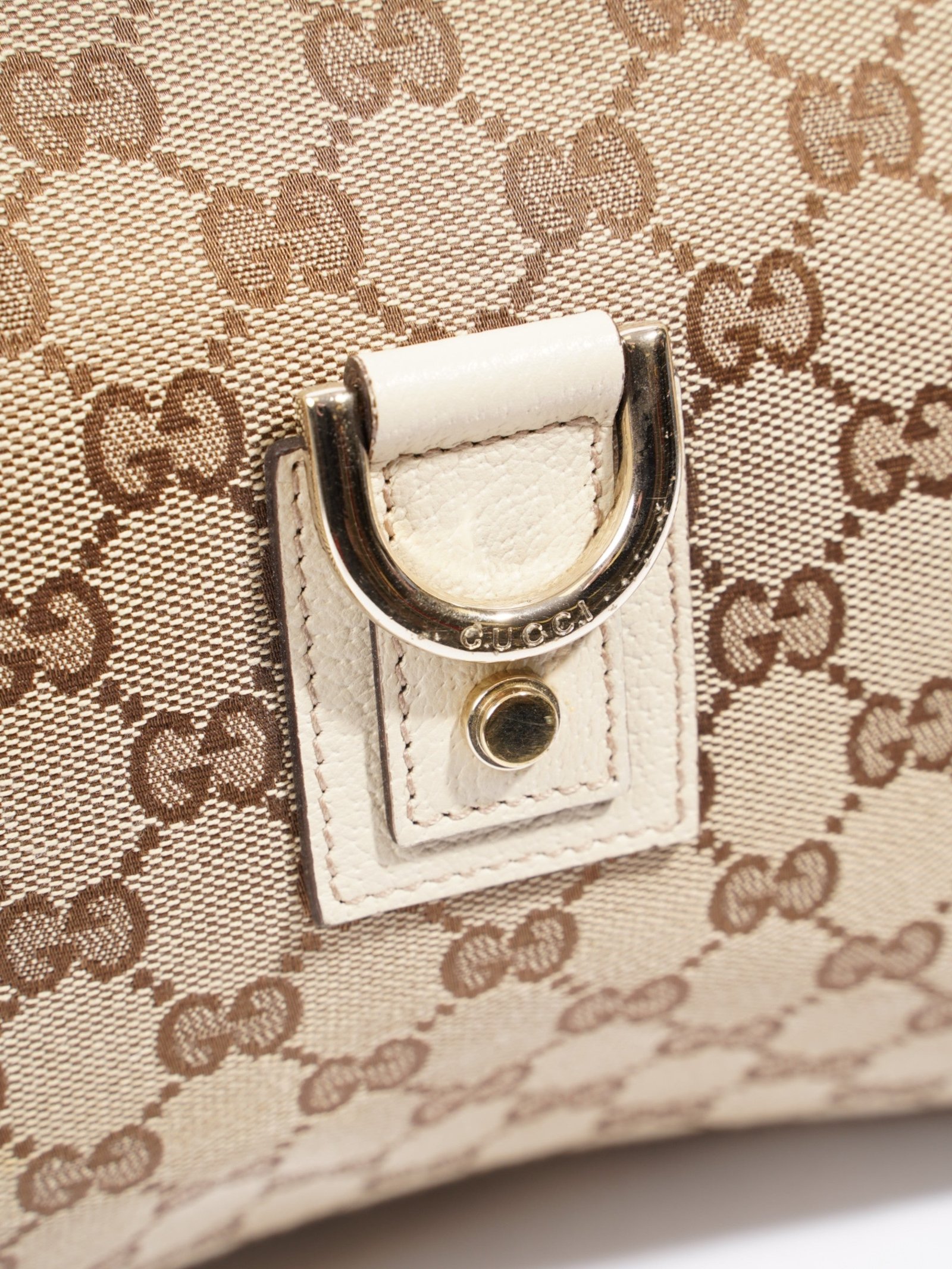 Gucci Abbey D-Ring GG Supreme / Cream Canvas | AlmaBagz - Image 7