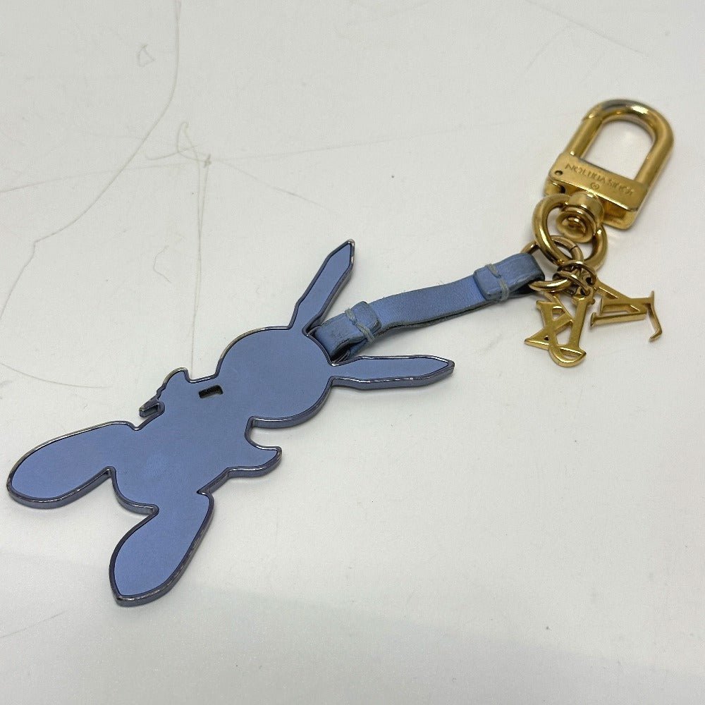 LOUIS VUITTON key ring M62736 leather purple LV Rabbit Jeff Koons | AlmaBagz