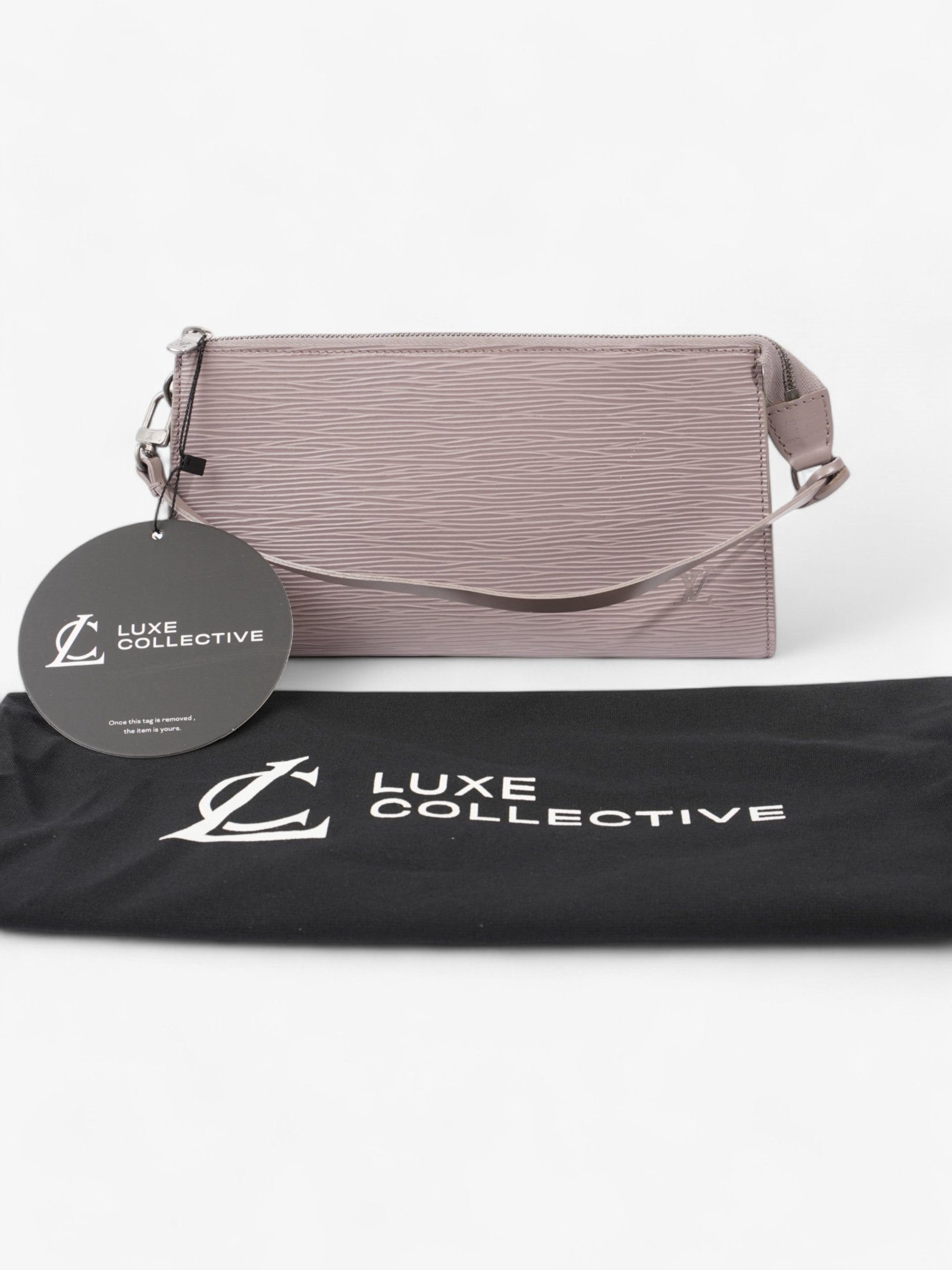 Louis Vuitton Pochette Accessoires Lilac Epi Leather | AlmaBagz - Image 9