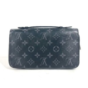LOUIS VUITTON Long Wallet Purse M61698 Monogram Eclipse Canvas black Monogram Eclipse Zippy XL mens Used | AlmaBagz