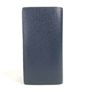 LOUIS VUITTON Long Wallet Purse M30502  Taiga Leather blue Taiga Portefeuille Blaza mens Used | AlmaBagz