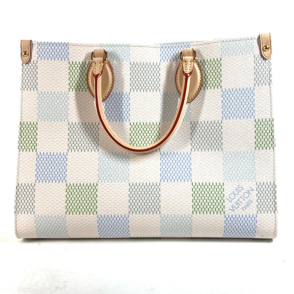 LOUIS VUITTON Handbag N40518 Damier canvas white Pastel Damier On the Go MM | AlmaBagz