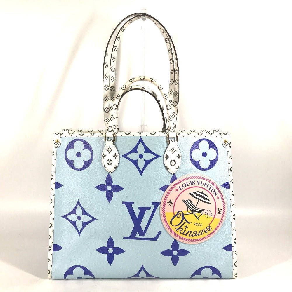 LOUIS VUITTON Shoulder Bag M44720 Monogram giant canvas blue Monogram Giant Okinawa Limited On-the-go GM | AlmaBagz - Image 15