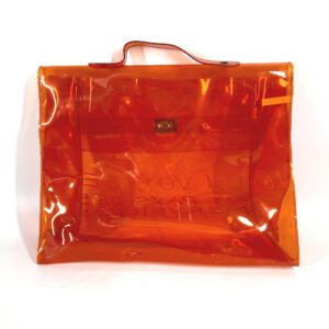 HERMES Handbag Plastics Orange Plastics Kelly | AlmaBagz