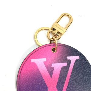 LOUIS VUITTON key ring M00665 leather purple Monogram Porto Clay Illustre Gradation | AlmaBagz