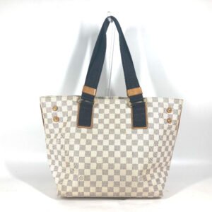 LOUIS VUITTON Shoulder Bag N41179 Damier Azur Canvas white Damier Azul Plan Soleil Hippo PM | AlmaBagz