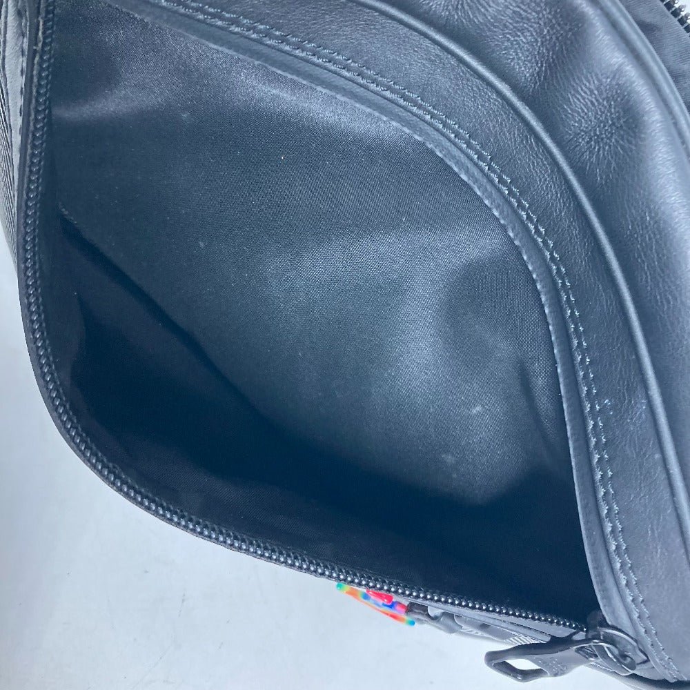 LOUIS VUITTON Shoulder Bag M55698 Leather / nylon black LV initials Expandable messenger unisex(Unisex) Used | AlmaBagz - Image 16