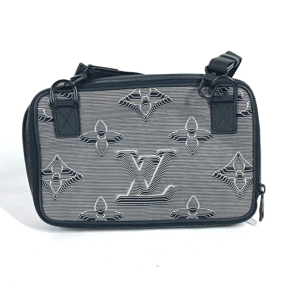 LOUIS VUITTON Shoulder Bag M55698 Leather / nylon black LV initials Expandable messenger unisex(Unisex) Used | AlmaBagz