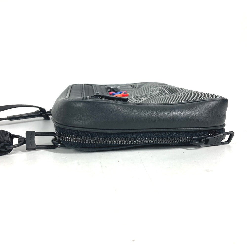 LOUIS VUITTON Shoulder Bag M55698 Leather / nylon black LV initials Expandable messenger unisex(Unisex) Used | AlmaBagz - Image 2