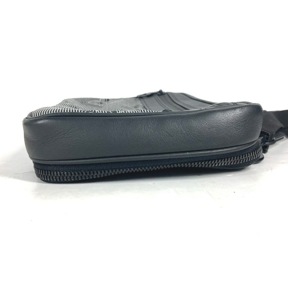 LOUIS VUITTON Shoulder Bag M55698 Leather / nylon black LV initials Expandable messenger unisex(Unisex) Used | AlmaBagz - Image 3