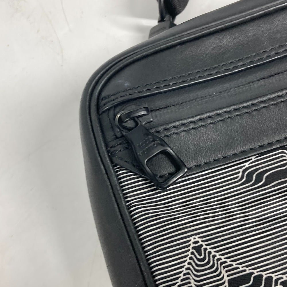 LOUIS VUITTON Shoulder Bag M55698 Leather / nylon black LV initials Expandable messenger unisex(Unisex) Used | AlmaBagz - Image 6