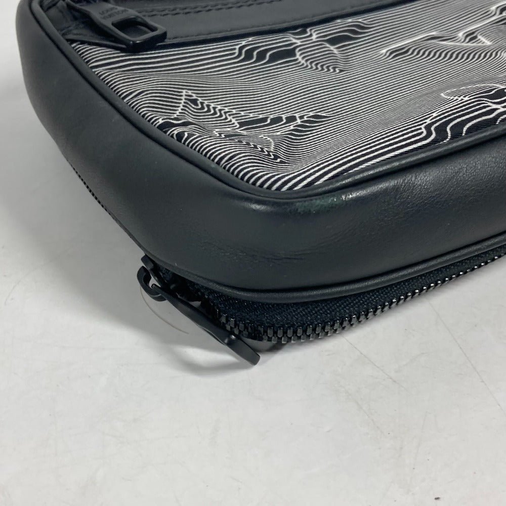 LOUIS VUITTON Shoulder Bag M55698 Leather / nylon black LV initials Expandable messenger unisex(Unisex) Used | AlmaBagz - Image 7