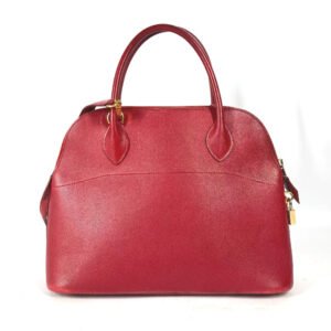 HERMES Handbag Courchevel Red 2WAY bag Shoulder Bag Bored 30 Women Used | AlmaBagz
