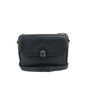 GUCCI Bamboo Turn Lock  Shoulder bag Black Vintage hksc78 | AlmaBagz