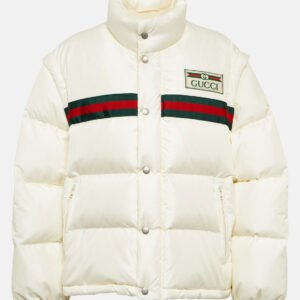 Gucci Men Padded Nylon Down Jacket W/Web | AlmaBagz