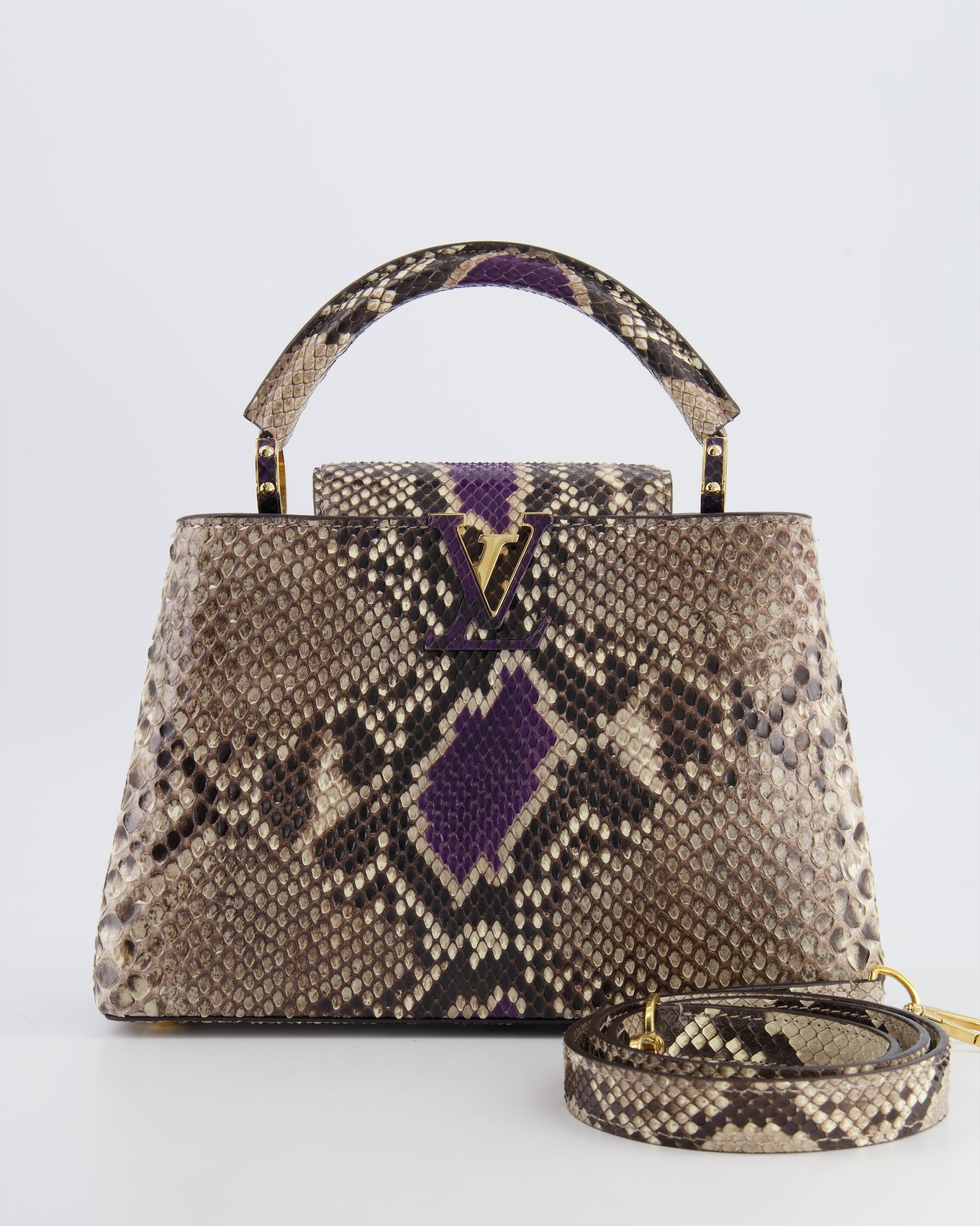 Louis Vuitton Python Capucines BB Bag with Gold Hardware | AlmaBagz - Image 18