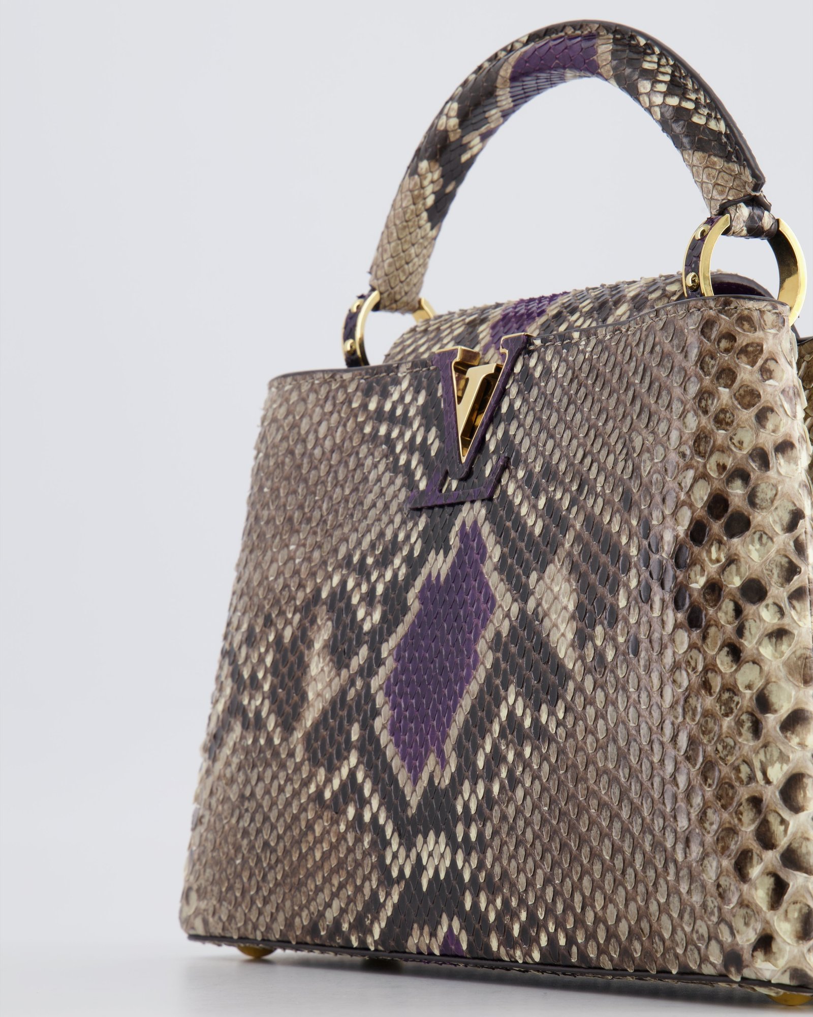 Louis Vuitton Python Capucines BB Bag with Gold Hardware | AlmaBagz - Image 4