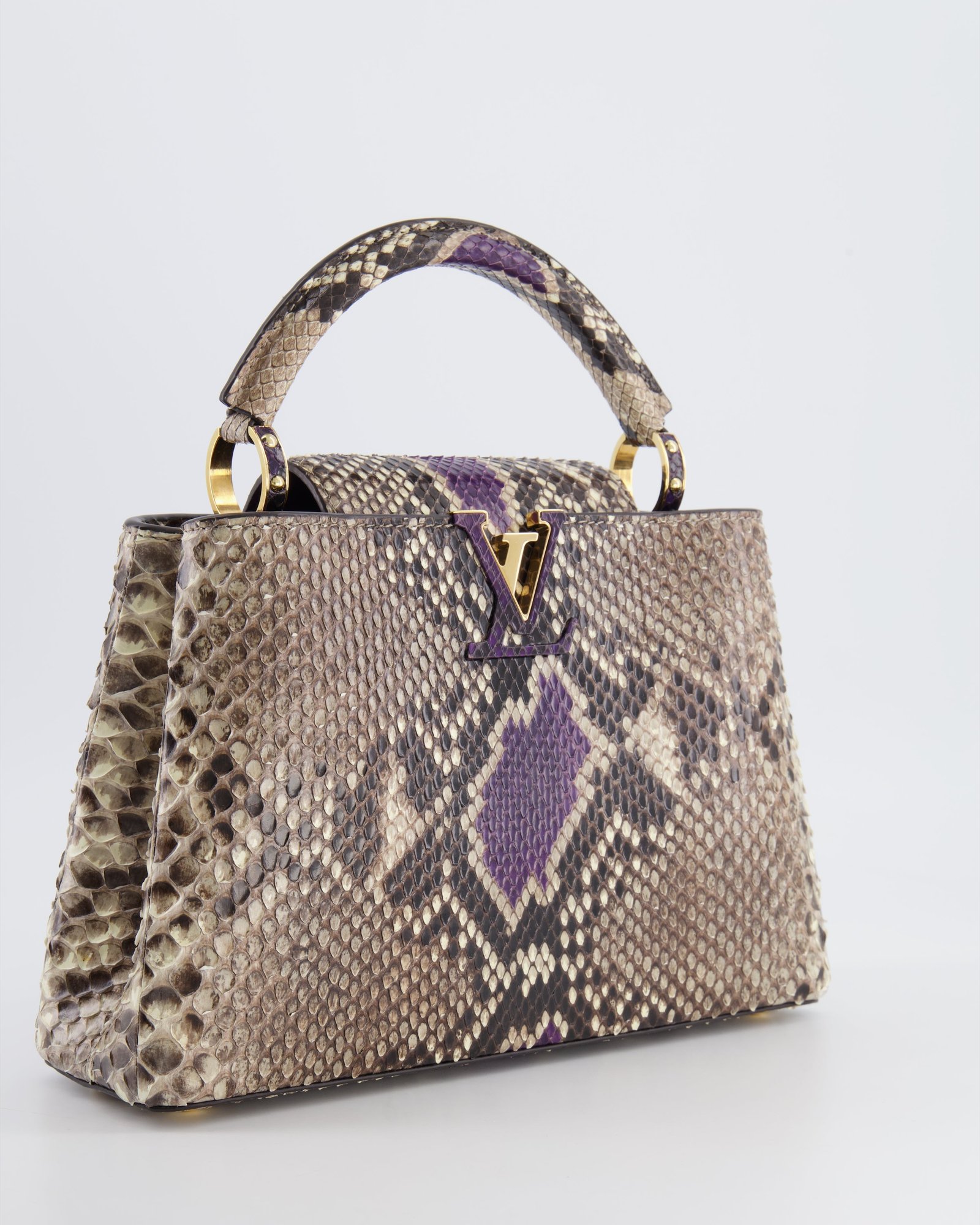 Louis Vuitton Python Capucines BB Bag with Gold Hardware | AlmaBagz - Image 3
