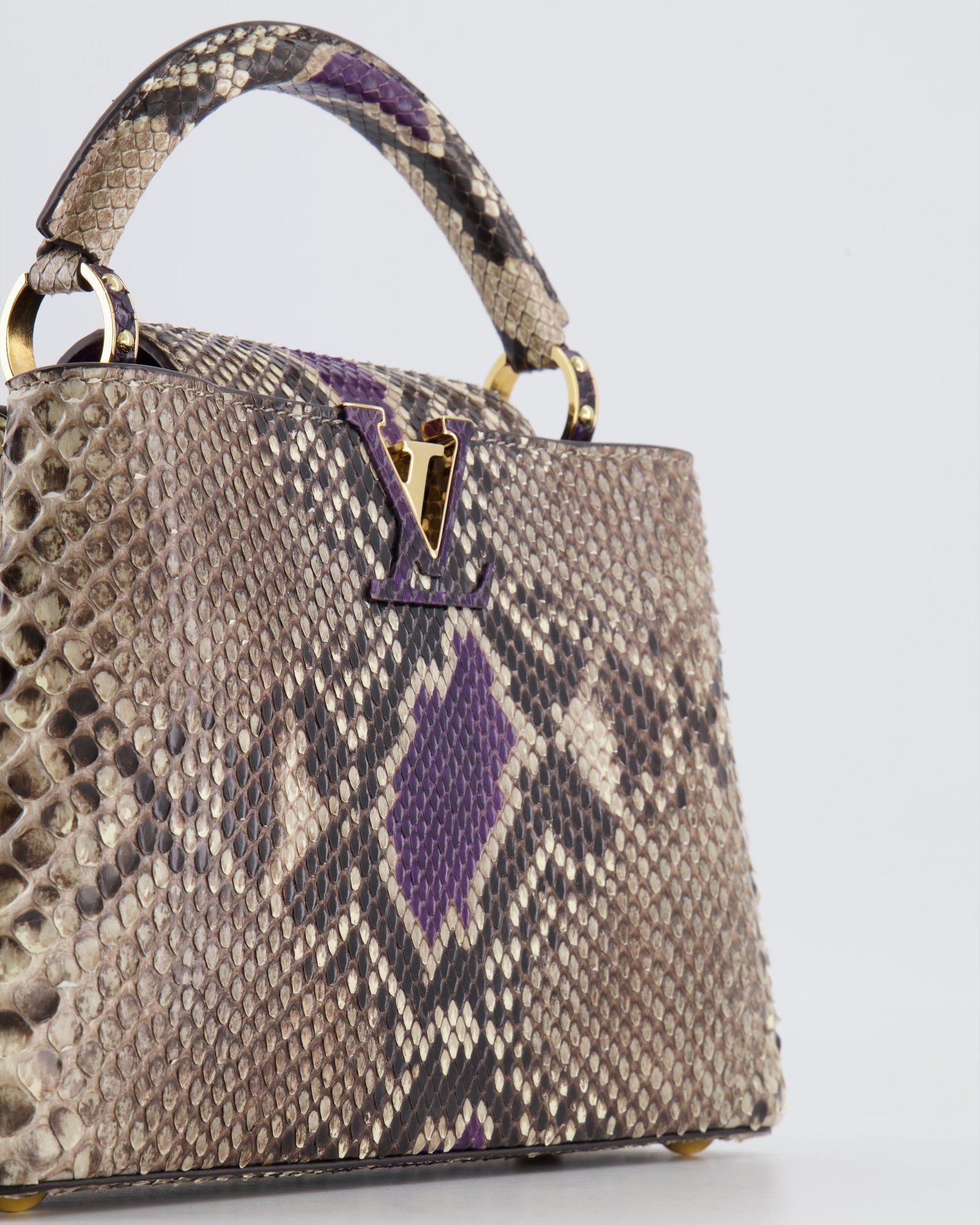 Louis Vuitton Python Capucines BB Bag with Gold Hardware | AlmaBagz - Image 12