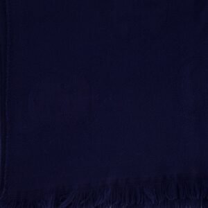 Gucci Navy Wool Monogram GG Printed Scarf | AlmaBagz
