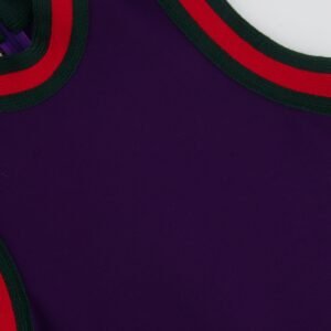 Gucci Purple Mini Sleeveless Dress with Green and Red Wool Trim Detail Size XS ( UK 6) | AlmaBagz