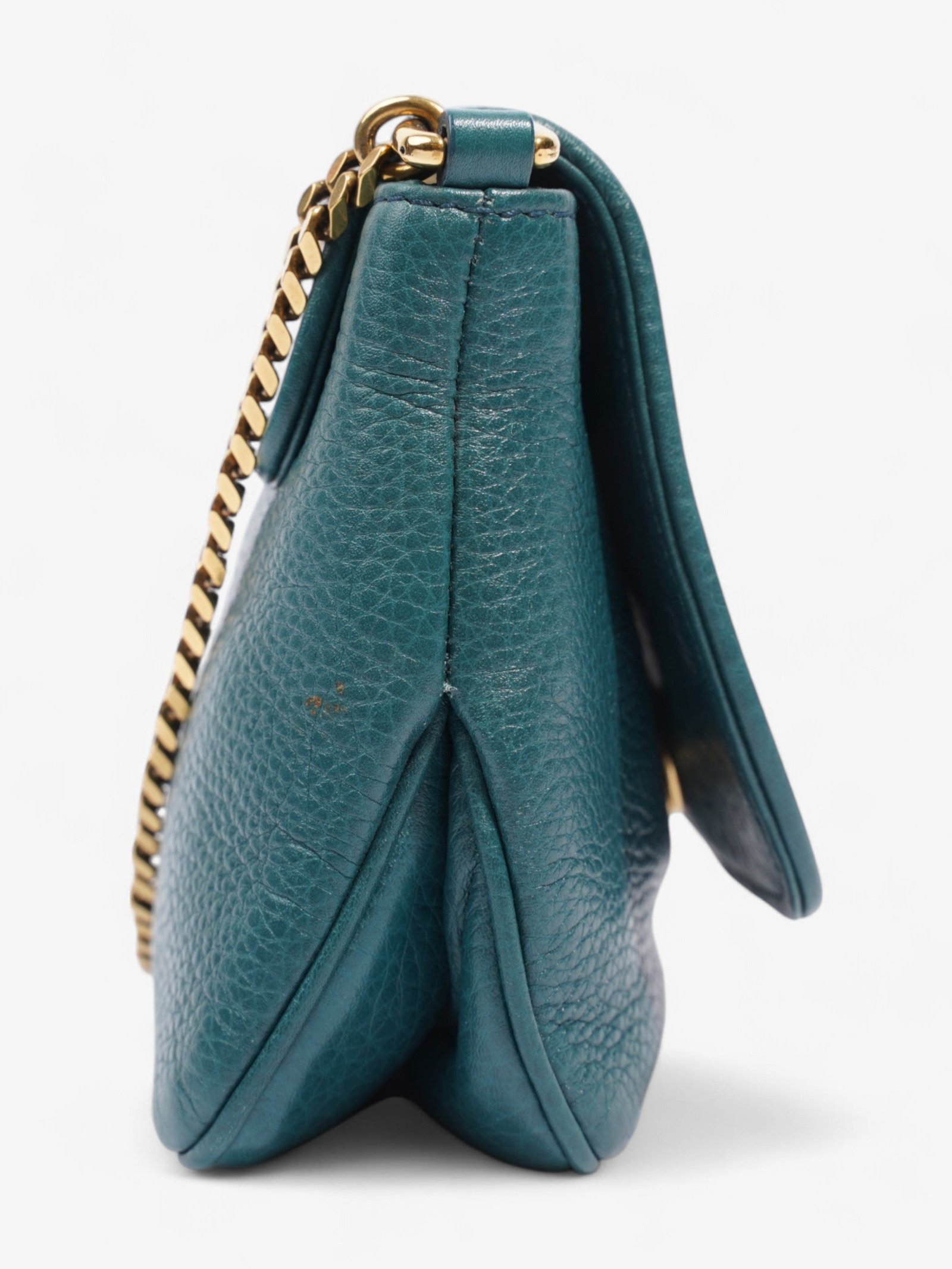 Gucci 1973 Crossbody Teal Leather | AlmaBagz - Image 4