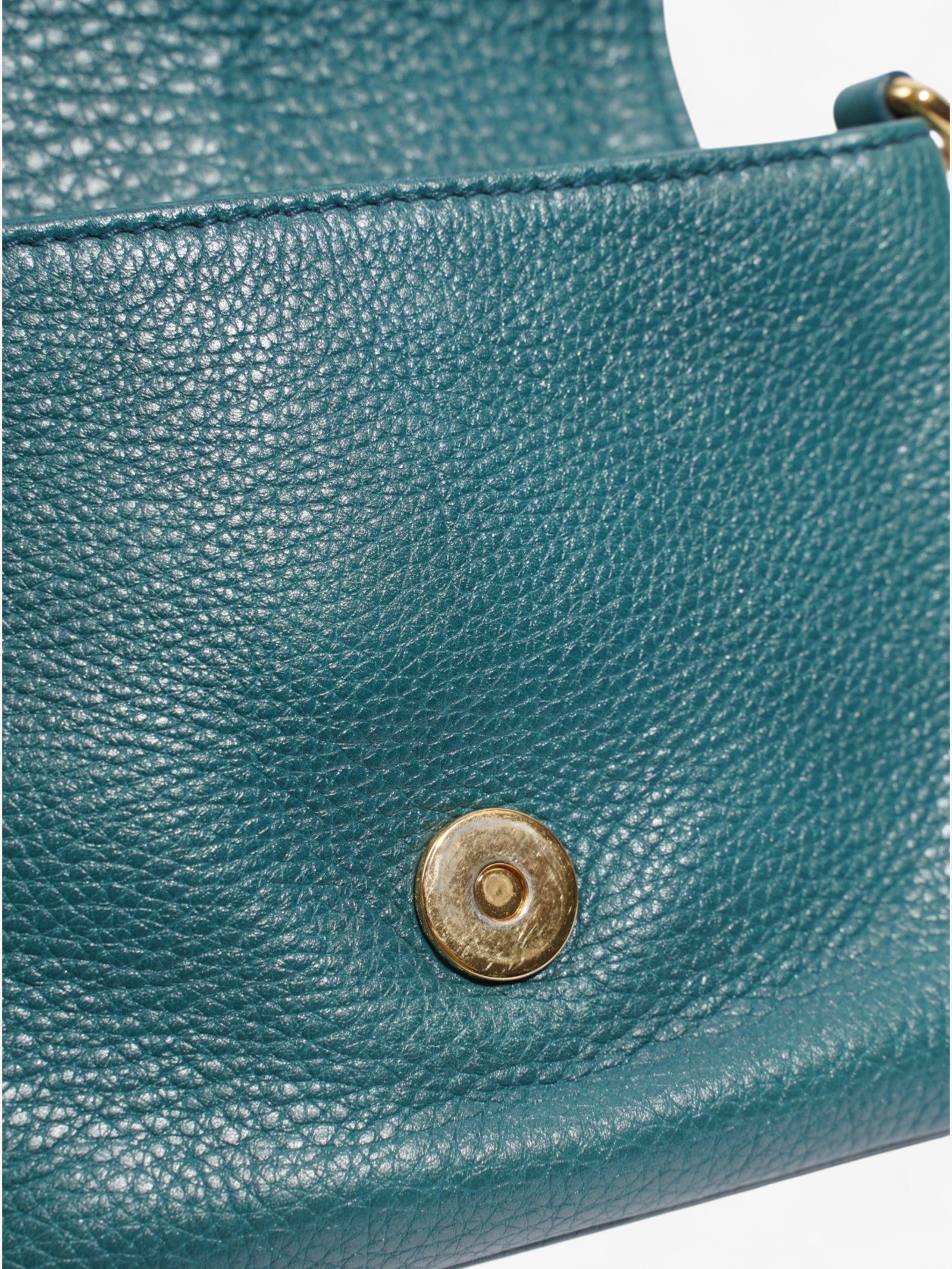 Gucci 1973 Crossbody Teal Leather | AlmaBagz - Image 8