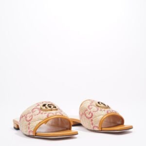 Gucci Jolie GG Beige / Red Raffia EU 38 UK 5 | AlmaBagz