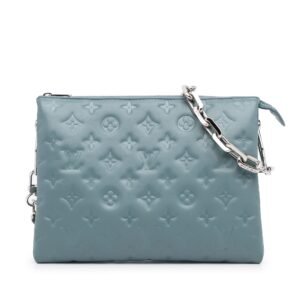 Louis Vuitton Coussin PM Blue Monogram Empreinte | AlmaBagz