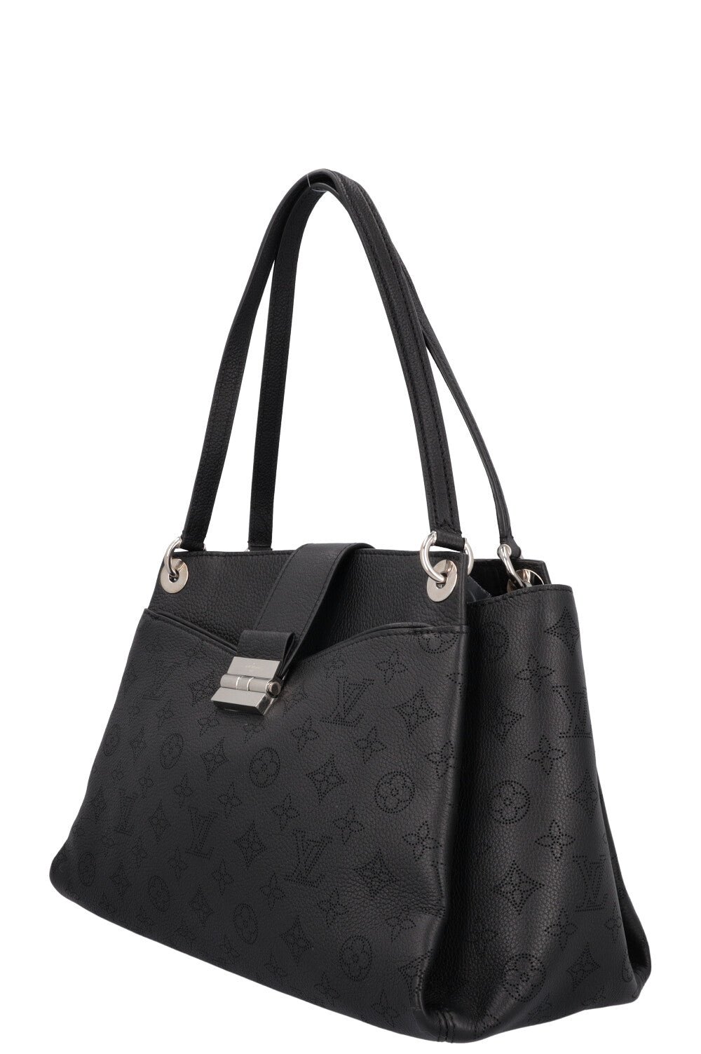 LOUIS VUITTON Sevres Tote Bag Black Mahina | AlmaBagz - Image 5