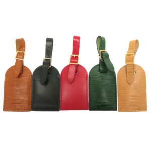 LOUIS VUITTON key ring Epi Leather Red Name tag 5-piece set | AlmaBagz
