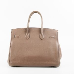 Hermes Birkin 35 Etoupe Togo Stamp Q Square (2013) | AlmaBagz