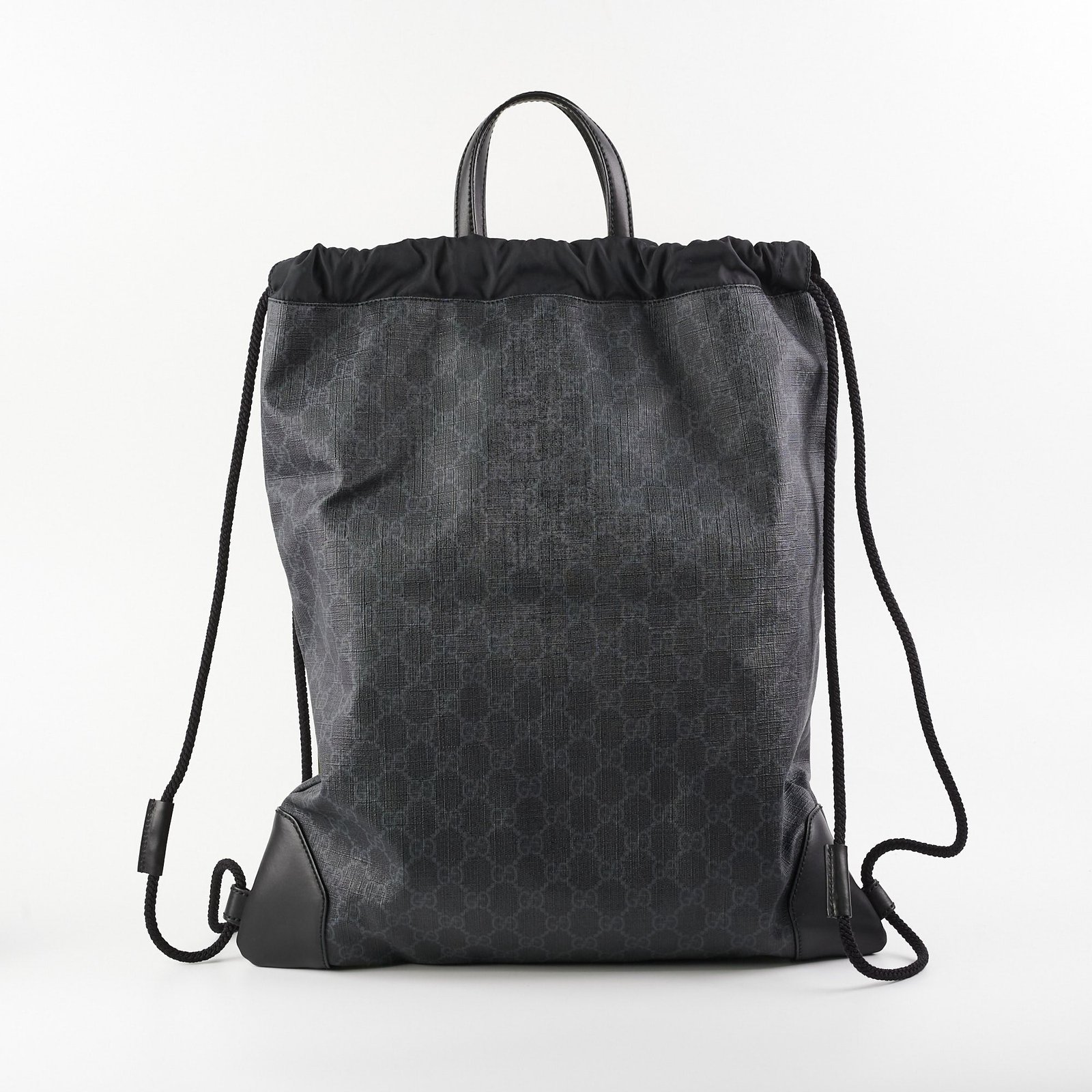 Gucci Ophidia Black Monogram Backpack | AlmaBagz