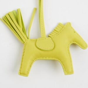 Hermes Lime Rodeo PM Charm | AlmaBagz