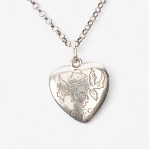 Gucci Blind For Love Necklace Silver Silver Sterling | AlmaBagz