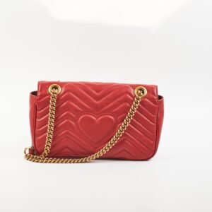 Gucci Small Marmont Red Shoulder Bag | AlmaBagz