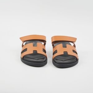 Hermes Chyrpe Leather Sandals (Size 38) | AlmaBagz