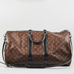 Louis Vuitton Keepall 55 Bandoulière Monogram Macassar | AlmaBagz
