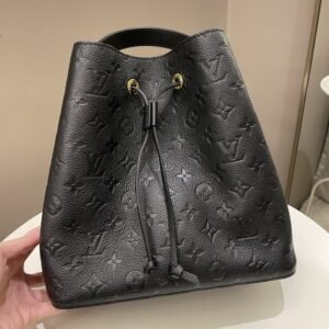 Louis Vuitton Neo Noe Bucket Bag Black Empreinte Leather | AlmaBagz