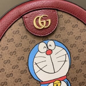 Gucci Doraemon Fujiko-Pro Mini GG Round Bag Gg Mini Coated Canvas | AlmaBagz