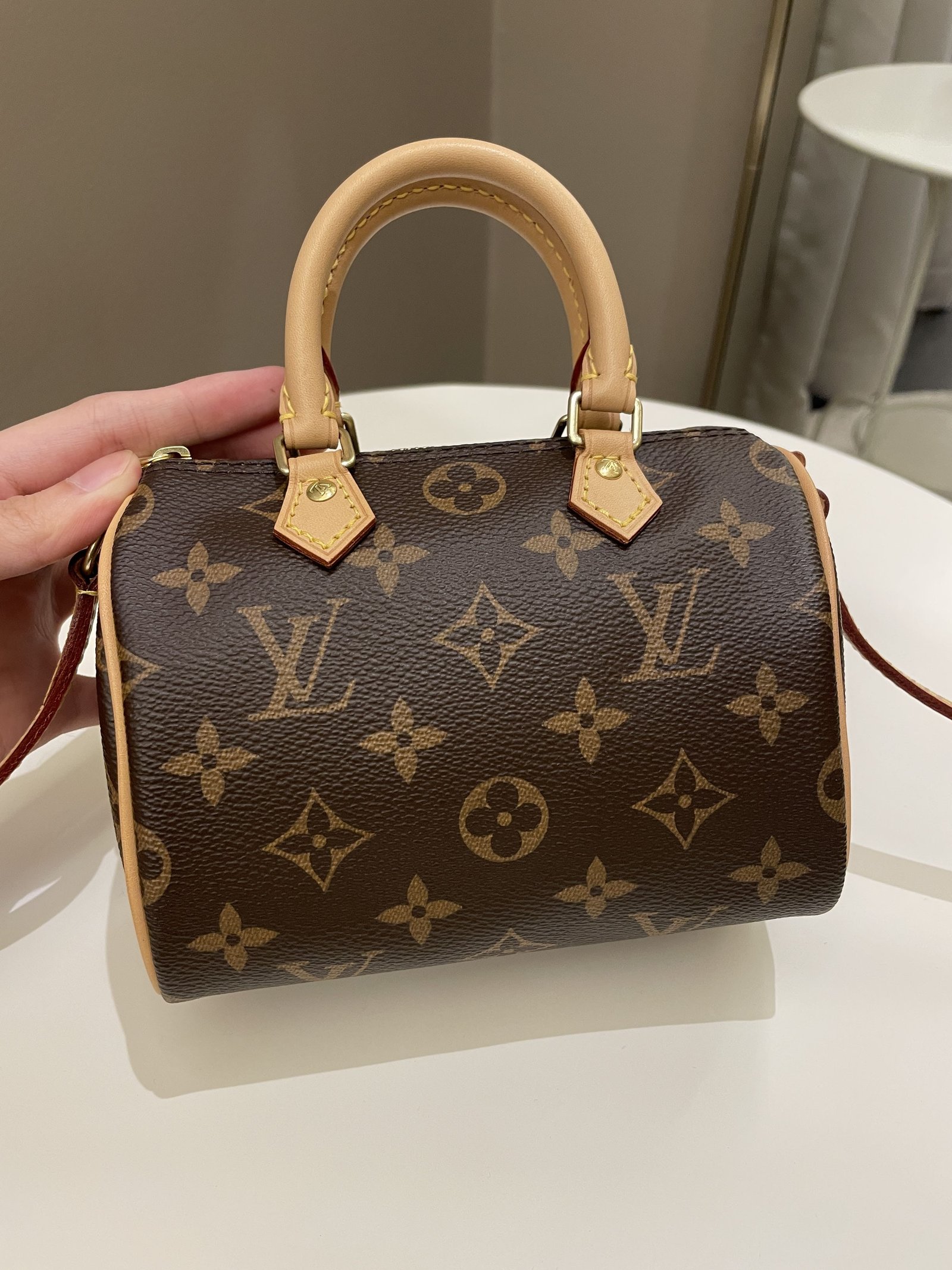 Louis Vuitton Nano Speedy Classic Monogram | AlmaBagz