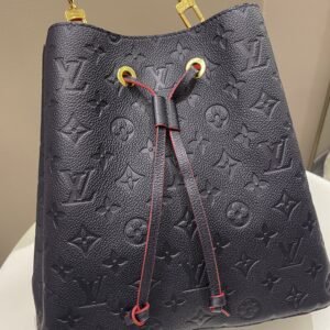 Louis Vuitton Neo Noe Bucket Bag Marine Rouge Empreinte Leather | AlmaBagz