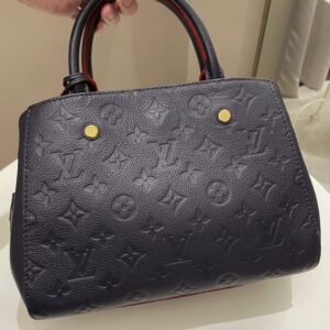 Louis Vuitton Montaigne BB Blue Empreinte | AlmaBagz