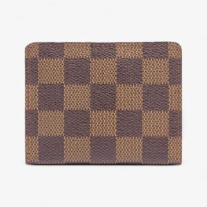 Louis Vuitton Ludlow Coin Case Wallet Damier Ebene / Gold Coated Canvas | AlmaBagz