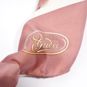 Gucci Riding Gear and Horse Bit Scarves Dusty Pink / Brown Silk | AlmaBagz