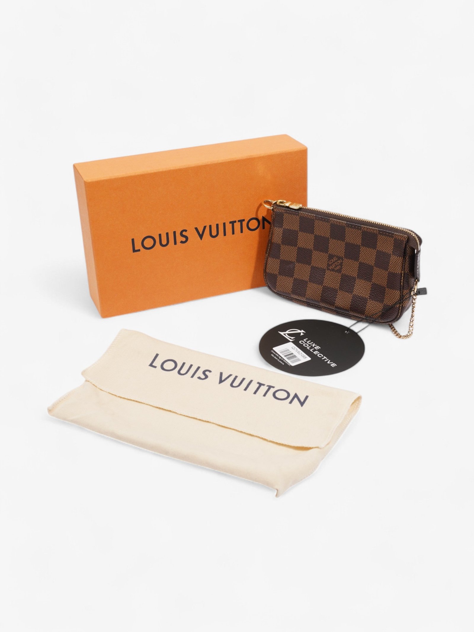 Louis Vuitton Pochette Accessoires Damier Ebene Canvas Mini | AlmaBagz - Image 8